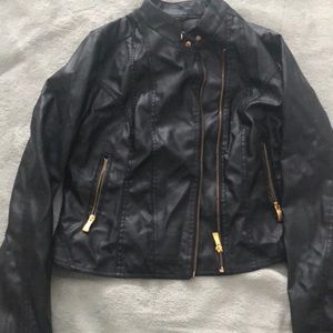 Faux leather jacket